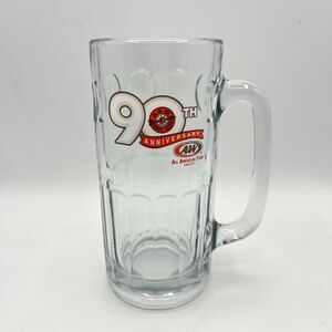 Vintage - A&W Root Beer 90th Anniversary Mug - 7” Tall  18 oz.